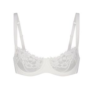 Skims Lace Unlined Balconette Bra in Marble